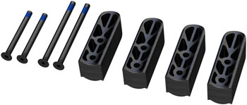 Vision Stack Spacer Kit, For Team Clip-on Aero Bars, Stack Height Adjustment – Alloy EA Aero Bar Part