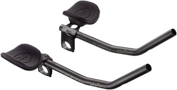 Vision TriMax Alloy Clip-ons, 210–360mm Extension Range, J-Bend Shape, Aero Bar Add-on – Alloy EA Clip-On Aero Bar
