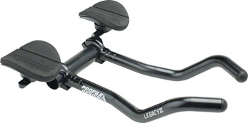 Profile Design Legacy II Aluminum Aerobar: with ZB Bracket and Venturi Armrest, Matte Black Matte Black EA Clip-On Aero Bar