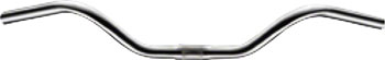 Zoom Cruiser Handlebar: 595mm Wide, 66mm Rise, 43 Degree Sweep, 25.4 Diameter Silver EA Cruiser/Multi-Position Handlebar
