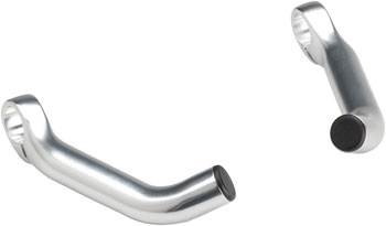 MSW Forged Bar Ends - Short, Silver PAA Bar End