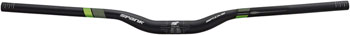 Spank Spike 800 Vibrocore Riser Handlebar: 31.8, 800mm, 30mm Rise Black/Green EA Flat/Riser Handlebar
