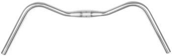 Velo Orange Granola Handlebar - 31.8, 60 degree Sweep, 30mm Rise, 650mm width, Silver EA Cruiser/Multi-Position Handlebar