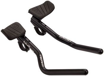 Vision Team Clip-On Aero Bar - 31.8 x 230-270mm J-Bend, Black EA Clip-On Aero Bar