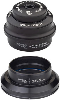 Wolf Tooth GeoShift Performance Angle Headset - 1 Deg, Long, EC44/EC44, Black EA Headsets