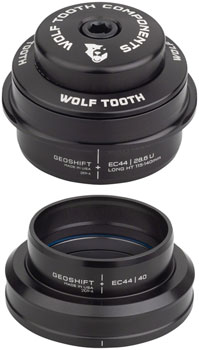 Wolf Tooth GeoShift Performance Angle Headset - 2 Deg, Long, EC44/EC44, Black EA Headsets