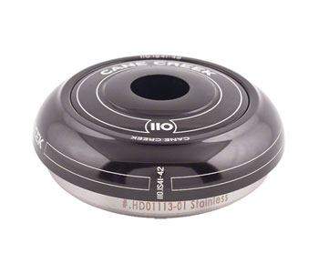 Cane Creek 110 IS41/28.6 Short Cover Top Headset Black EA Headset Upper