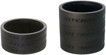 Ritchey WCS Headset Stack Spacer - 1-1/8", 3x5mm and 3x10mm, Carbon, Matte Black Matte Black EA Headset Stack Spacer