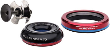 Cane Creek Hellbender 70 Lite Headset - IS42/28.6/H9|IS52/40 B, Tapered, Black EA Headsets