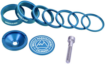 Wheels Manufacturing Pro StackRight Headset Spacer Kit - Teal EA Headset Stack Spacer