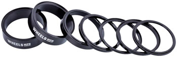 Wheels Manufacturing StackRight Headset Spacer Kit - Black EA Headset Stack Spacer