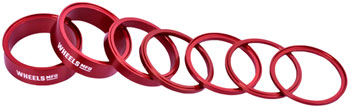 Wheels Manufacturing StackRight Headset Spacer Kit - Red EA Headset Stack Spacer