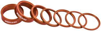 Wheels Manufacturing StackRight Headset Spacer Kit - Orange EA Headset Stack Spacer