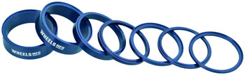 Wheels Manufacturing StackRight Headset Spacer Kit - Blue EA Headset Stack Spacer