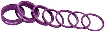 Wheels Manufacturing StackRight Headset Spacer Kit - Purple EA Headset Stack Spacer