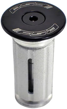 Full Speed Ahead TH-881-1 Compressor Expander Plug and Top Cap - 1-1/8", Aluminum Top Cap, For Carbon Steerer Tubes, Black EA Compression Plug