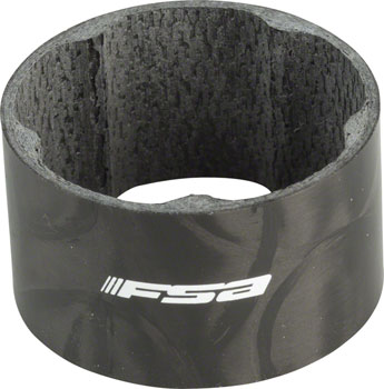 Full Speed Ahead Carbon Headset Spacer 1-1/8" x 20mm, each Black EA Headset Stack Spacer