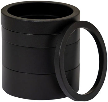 Chris King Headset Spacer Kit 2 - Alloy, 1-1/8", Matte Black Matte Black EA Headset Stack Spacer