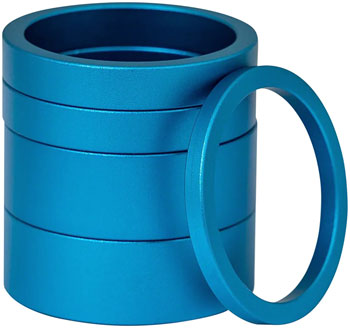 Chris King Headset Spacer Kit 2 - Alloy, 1-1/8", Turquoise EA Headset Stack Spacer