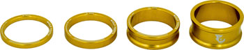 Wolf Tooth Headset Spacer Kit 3, 5, 10, 15mm, Gold BAG Headset Stack Spacer