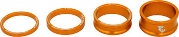Wolf Tooth Headset Spacer Kit 3, 5, 10, 15mm, Orange BAG Headset Stack Spacer