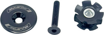 Full Speed Ahead Top Cap and Star-Nut Assembly - 1-1/8", TH-874-1 Flat Top, Aluminum, Black EA Headset Top Cap