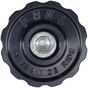 Paul Component Engineering Klamper Headset Top Cap - Aluminum w/Stainless-Steel Bolt, Black EA Headset Top Cap