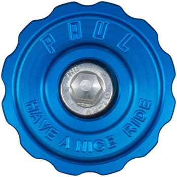Paul Component Engineering Klamper Headset Top Cap - Aluminum w/Stainless-Steel Bolt, Blue EA Headset Top Cap