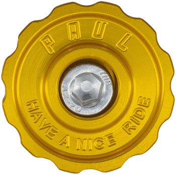 Paul Component Engineering Klamper Headset Top Cap - Aluminum w/Stainless-Steel Bolt, Gold EA Headset Top Cap
