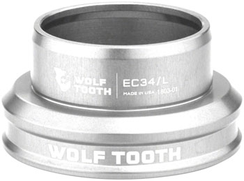 Wolf Tooth Premium Headset - EC34/30 Lower, Raw Silver Raw Silver EA Headset Lower