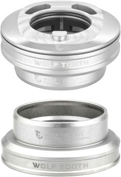 Wolf Tooth Premium Internal Headset - EC44 Upper / EC44 Lower, For Enve In-Route System Only, Raw Silver Raw Silver EA Headsets