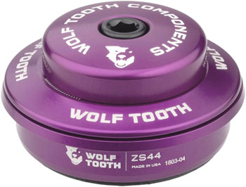 Wolf Tooth Premium Headset - ZS44/28.6 Upper, 6mm Stack, Ultraviolet Purple Ultraviolet Purple EA Headset Upper