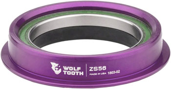 Wolf Tooth Premium Headset - ZS56/40 Lower, Ultraviolet Purple Ultraviolet Purple EA Headset Lower