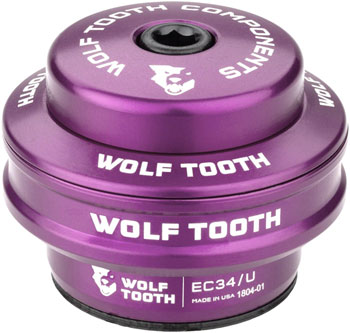 Wolf Tooth Performance Headset - EC34/28.6 Upper, 16mm Stack, Ultraviolet Purple Ultraviolet Purple EA Headset Upper