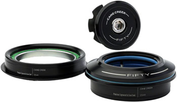 Cane Creek 50 Headset - ZS44/28.6/H8 Upper | ZS44/30/H8 Lower, Straight, Black EA Headsets
