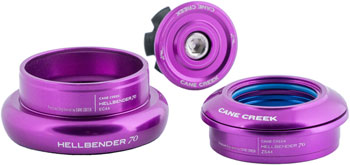 Cane Creek Hellbender 70 Headset - ZS44/28.6/H8 Upper | EC44/40 Lower, Tapered, Purple EA Headsets