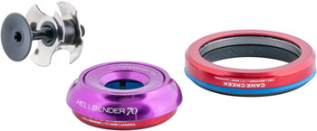 Cane Creek Hellbender 70 Lite Headset - IS41/28.6/H9 Upper | IS52/40 Lower, Tapered, Purple EA Headsets