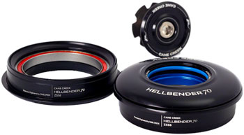 Cane Creek Hellbender 70 Headset - ZS56/28.6/H8 Upper | ZS56/40 Lower, Tapered, Black EA Headsets