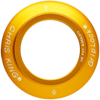 Chris King InSet 4/5 Headset Bearing Cap - ZS49, Matte Gold 50th Anniversary Matte Gold EA Headset Small Part