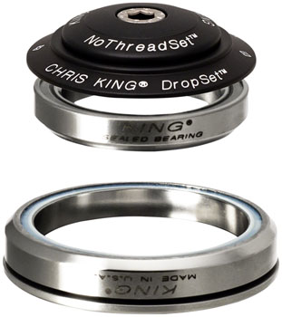 Chris King DropSet 5 Headset - 1-1/8", 42/52mm, 45 Deg, Matte Black Matte Black EA Headsets