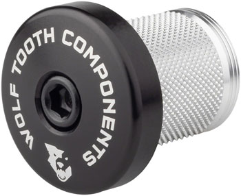 Wolf Tooth Compression Plug with Integrated Spacer Stem Cap, Black EA Compression Plug