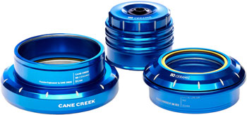 Cane Creek 110 30th Anniversary Headset - ZS44/28.6/H12 Upper | EC44/40 Lower, Tapered, Hellbender Ceramic Bearings, Blue Cane Creek Blue EA Headsets