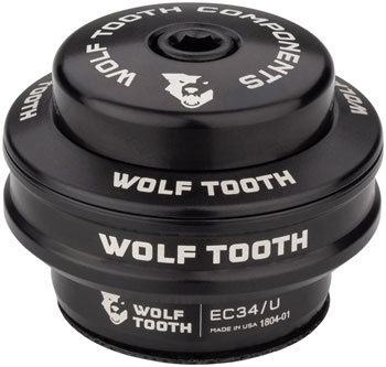 Wolf Tooth Premium Headset - EC34/28.6 Upper, 16mm Stack, Black EA Headset Upper