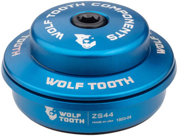 Wolf Tooth Performance Headset - ZS44/28.6 Upper, 6mm Stack, Blue EA Headset Upper