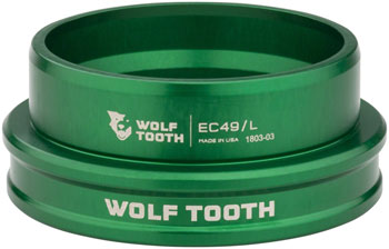 Wolf Tooth Premium Headset - EC49/40 Lower, Green EA Headset Lower