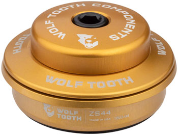 Wolf Tooth Premium Headset -ZS44/28.6 Upper, 6mm, Gold EA Headset Upper