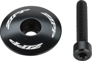 Zipp Aluminum Stem Top Cap with T25 Bolt Black EA Headset Top Cap