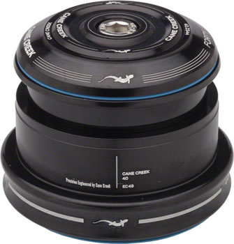 Cane Creek 40 ZS44/28.6 / EC49/40 Tapered Headset, Tapered Steerer Black EA Headsets