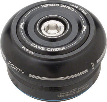 Cane Creek 40 IS38/25.4 IS38/26 Short Cover Headset, Black EA Headsets