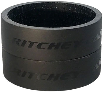 Ritchey WCS Carbon Headset Spacers 1-1/8, 10mm, Black, 2-pack EA Headset Stack Spacer